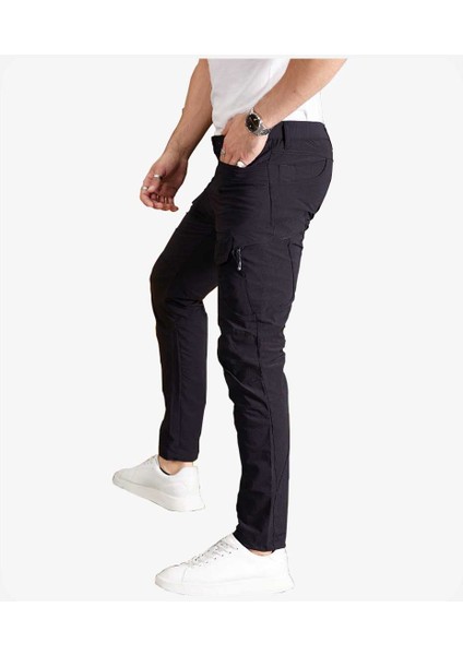 Mens Style Spor Likra Çok Cepli Paraşüt Pantolon indirimleri