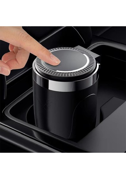 Işıklı küllük otomatik açmalı siyah / ICKU52