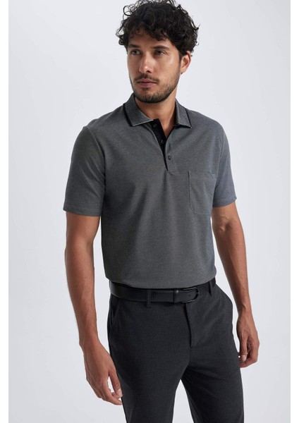 Regular Fit Basic Kısa Kollu Polo Tişört X7133AZ23SM