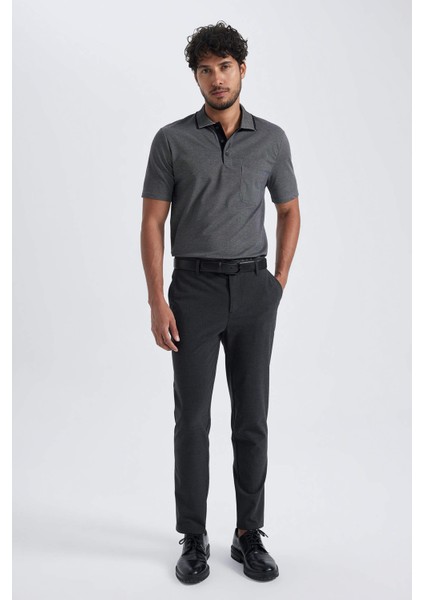 Regular Fit Basic Kısa Kollu Polo Tişört X7133AZ23SM