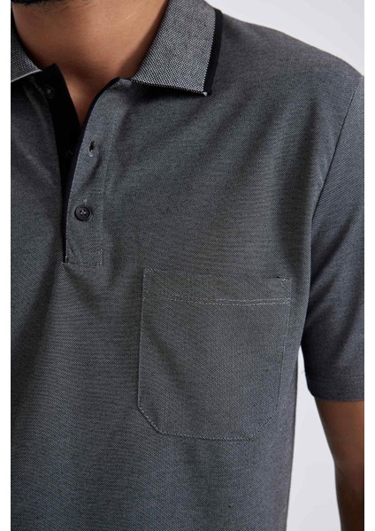 Regular Fit Basic Kısa Kollu Polo Tişört X7133AZ23SM