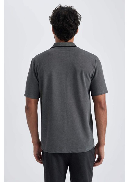Regular Fit Basic Kısa Kollu Polo Tişört X7133AZ23SM