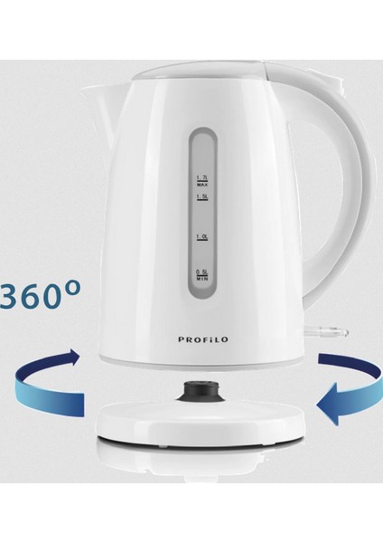 Pck0275S Gizli Rezistans 1.7 Lt Su Isıtıcı Kettle