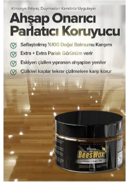 Beeswax Ahşap Onarıcı Parlatıcı Koruyucu Tekli 150Ml