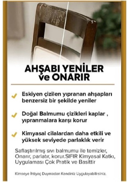 Beeswax Ahşap Onarıcı Parlatıcı Koruyucu Tekli 150Ml