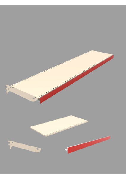 ® Hırdavat Ünitesi Rafı 2'li 40X75X220 cm Takım