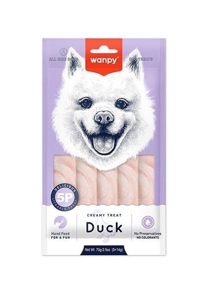 Krema Ördekli Sıvı Köpek Ödülü 5X14 gr