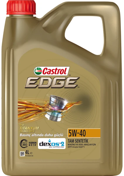 Edge 5W-40 4 Litre Tam Sentetik Motor Yağı ( Üretim Yılı: 2023 )