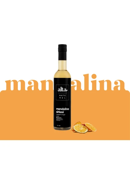 Alta Naturel Doğal Fermantasyon Mandalina Sirkesi 250 ml