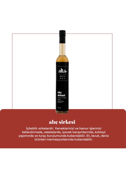 Doğal Fermente Alıç Sirkesi 500ML fiyatları