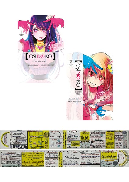 Oşi No Ko 1. - 2. Ciltler Manga Seti - Aka Akasaka - Matematik Öğreten Ayraç
