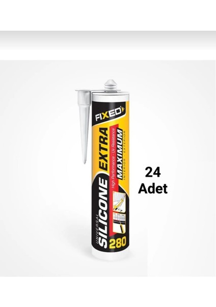 Fixed Beyaz Silikon 280 gr 24 Adet