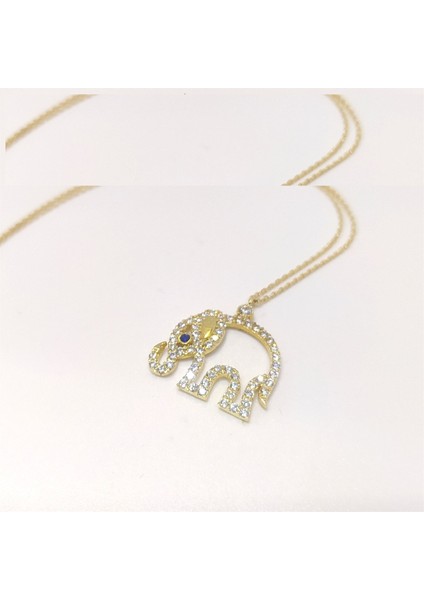 Fil Kolye 14 Ayar Altın