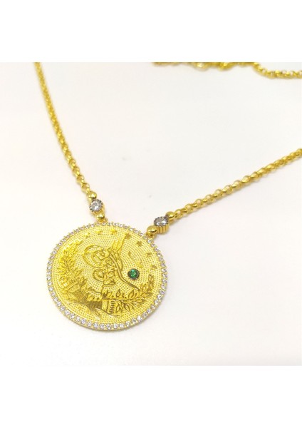 Tuğralı Kolye 14 Ayar Altın