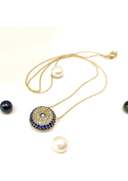 Göz Kolye 14 Ayar Altın HD VİDEOLU