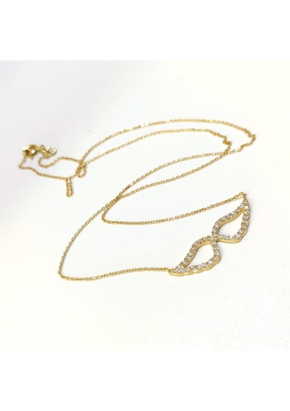 Melek Kanadı Kolye 14 Ayar Altın HD VİDEOLU