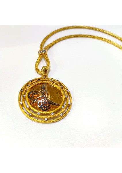 Turğralı Kazze Örgü Zincirli Kolye 14 Ayar Altın 4K VİDEOLU fiyatları