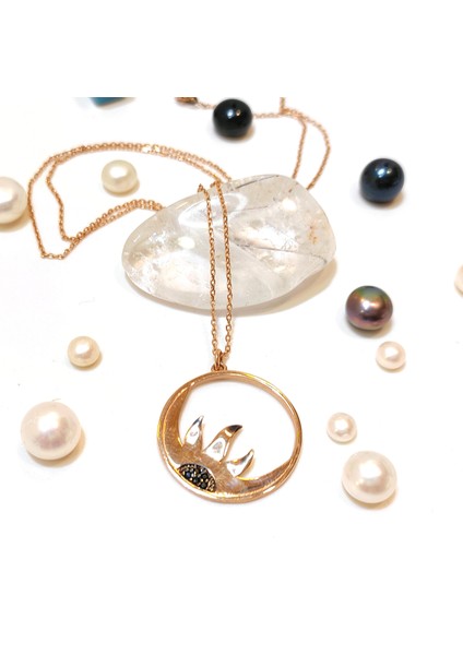 Güneş Kolye 14 Ayar Altın HD VİDEOLU