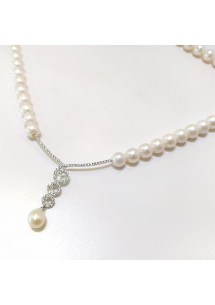 İnci Kolye 14 Ayar Altın