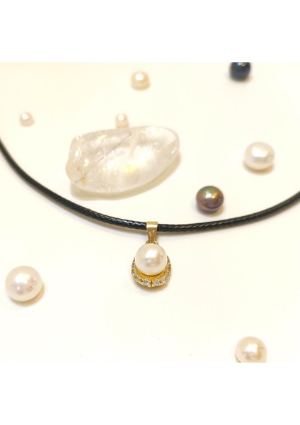 İnci Kolye Ucu14 Ayar Altın HD VİDEOLU