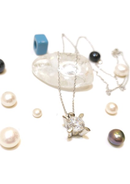 Extra Büyük Tek Taş Kolye 14 Ayar Altın HD VİDEOLU modelleri