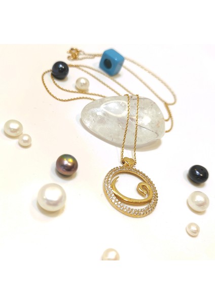 Vav Kolye 14 Ayar Altın HD