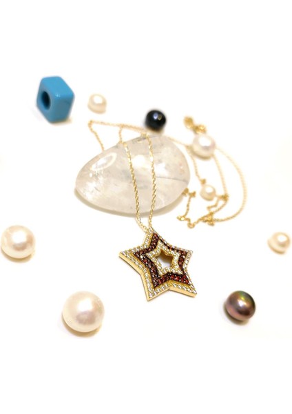 Yıldız Kolye 14 Ayar Altın HD VİDEOLU