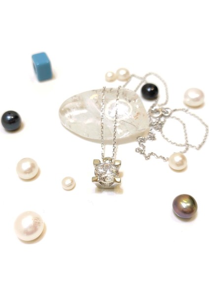 Extra Büyük Tek Taş Kolye 14 Ayar Altın HD VİDEOLU modelleri