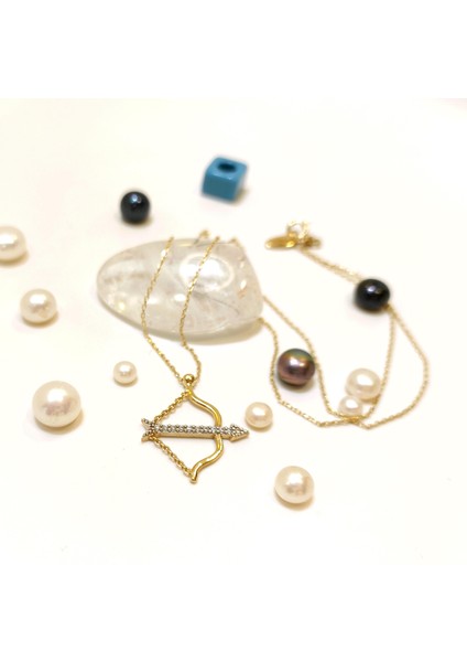 Ok ve Yay Kolye 14 Ayar Altın HD VİDEOLU fiyatları