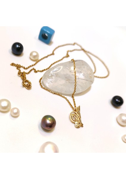 Tuğralı Kolye 14 Ayar Altın HD VİDEOLU