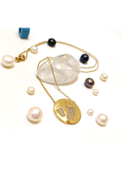 Doğum Hediyesi Bebek Ayağı Kolye 14 Ayar Altın HD VİDEOLU fiyatları