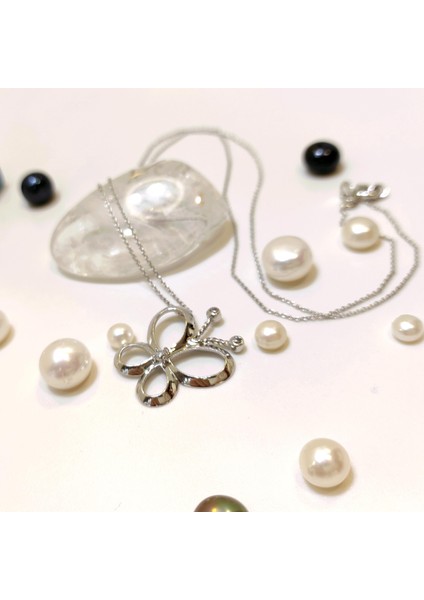 Kelebek Kolye 14 Ayar Altın HD VİDEOLU