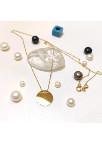 13mm Levha Kolye 14 Ayar Altın HD VİDEOLU fiyatları