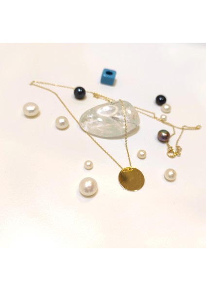 13mm Levha Kolye 14 Ayar Altın HD VİDEOLU modelleri