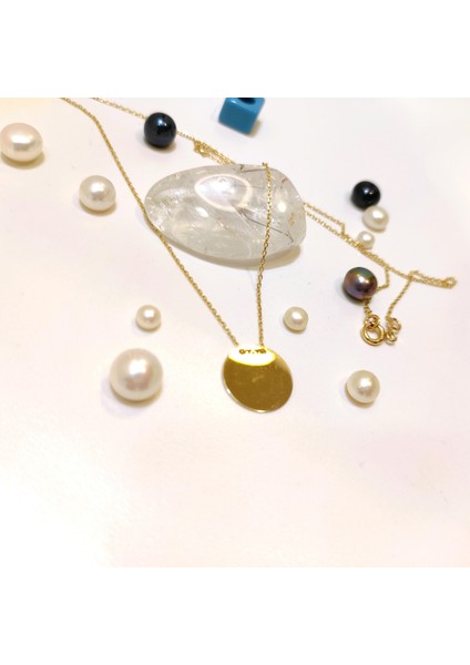 13mm Levha Kolye 14 Ayar Altın HD VİDEOLU fırsatları