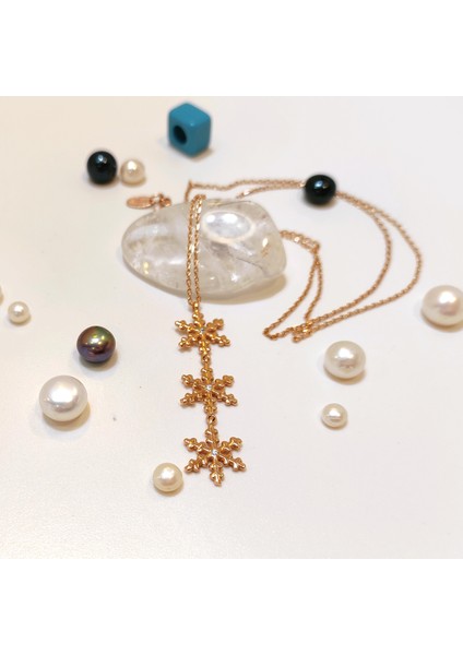 Kar Tanesi Kolye 14 Ayar Altın HD VİDEOLU fiyatları