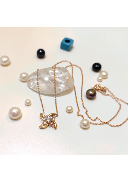 Rüzgar Gülü Kolye 14 Ayar Altın HD VİDEOLU