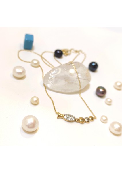 Balık Kolye 14 Ayar Altın HD VİDEOLU fiyatları