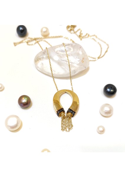 Püsküllü Semer Kolye 14 Ayar Altın HD VİDEOLU modelleri