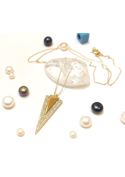 Ok Ucu Kolye 14 Ayar Altın HD VİDEOLU