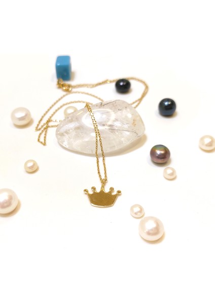 Taç Kolye 14 Ayar Altın HD VİDEOLU fiyatları