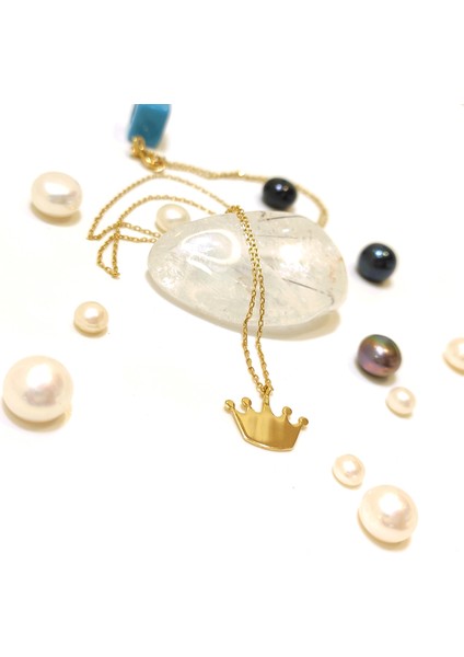 Taç Kolye 14 Ayar Altın HD VİDEOLU modelleri