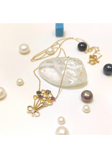 Kalp Demeti Kolye 14 Ayar Altın HD VİDEOLU