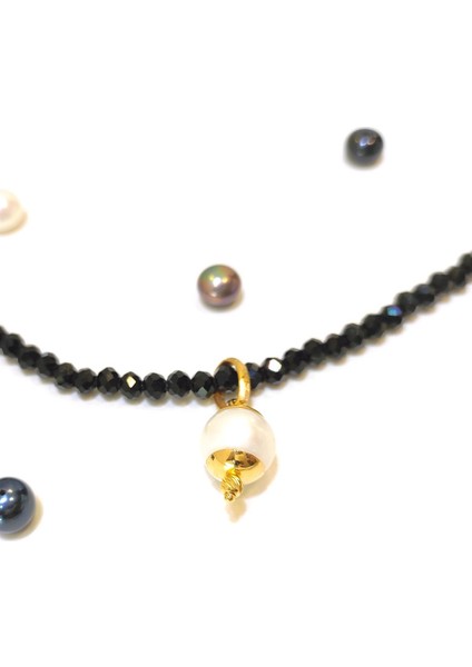 10mm Antik İnci Taşlı Kolye Ucu 14 Ayar Altın HD VİDEOLU