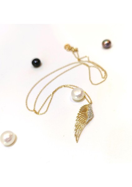 Melek Kanadı Kolye 14 Ayar Altın HD VİDEOLU fiyatları