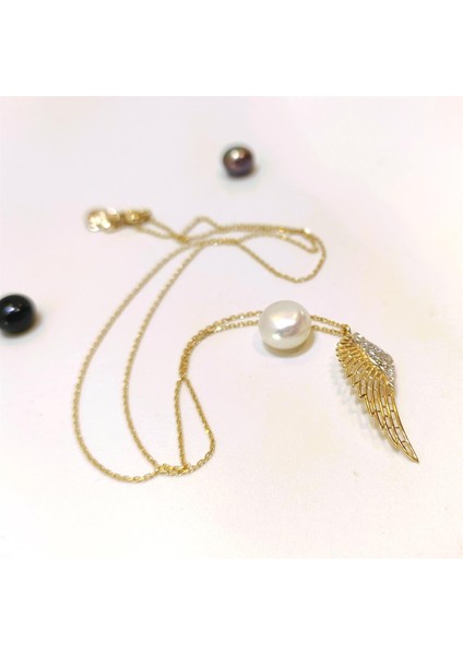 Melek Kanadı Kolye 14 Ayar Altın HD VİDEOLU modelleri