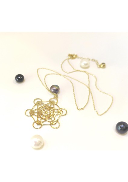 Metatron Küpü Yaratılışın Geometrisi Kolye 14 Ayar Altın HD VİDEOLU fiyatları