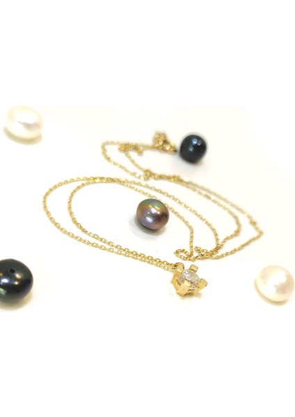 Tek Taş Kolye 14 Ayar Altın HD VİDEOLU fiyatları