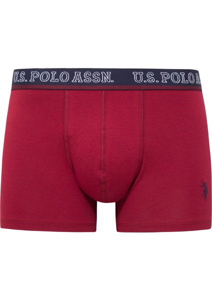 Erkek Bordo-Lacivert-Baskılı 3'lü Boxer modelleri