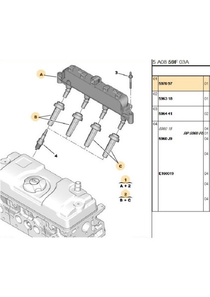 Bobin 206 207 (597097-CE2001112B1-245097)